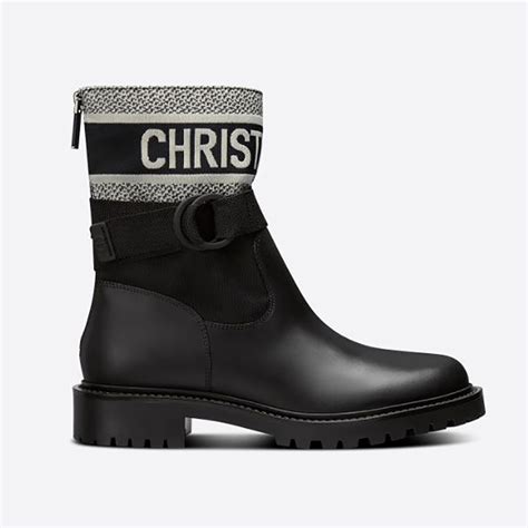 dior boots black and white|christian dior black boots.